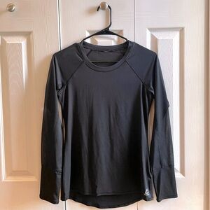 Reebok: Black Long Sleeve T-Shirt